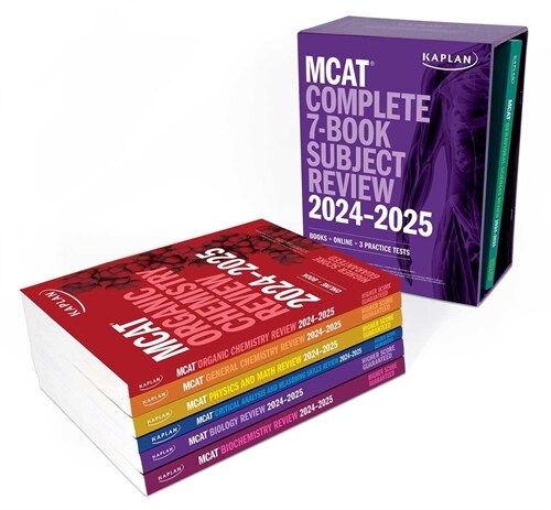 MCAT Complete 7-Book Subject Review 2024-2025: Books + Online + 3 Practice Tests (Paperback)