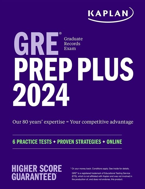 GRE Prep Plus 2024: 6 Practice Tests + Proven Strategies + Online (Paperback)