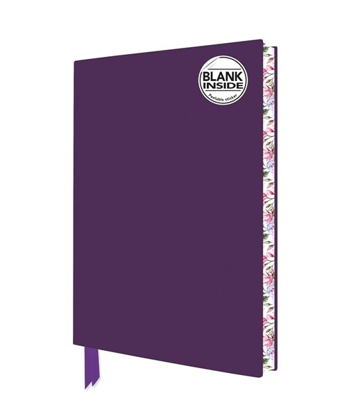 Purple Blank Artisan Notebook (Flame Tree Journals) (Notebook / Blank book)